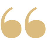 Gold quote marks
